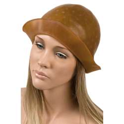 GORRO MECHAS CAUCHO MARRON