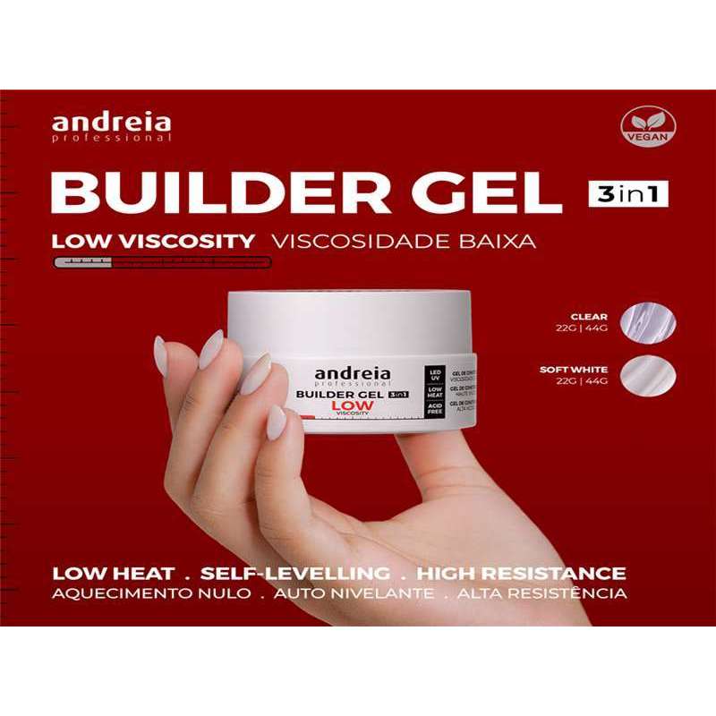 GEL CONSTR. CLEAR BAJA VISC.ANDREIA 22gr