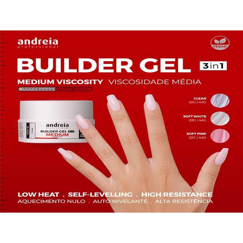 GEL CONSTR.SOFT WHITE MED.ANDREIA 22gr