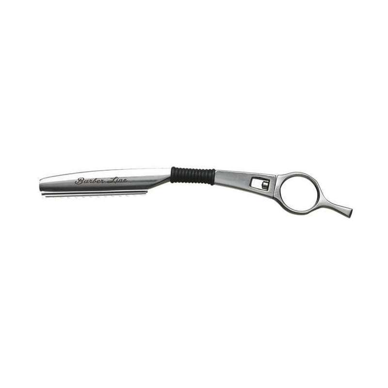 NAVAJA CON PROTECTOR Y GOMA BARBER LINE